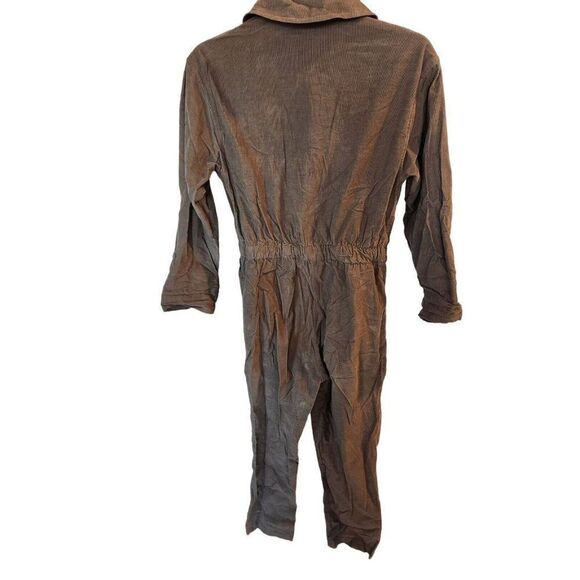 Vintage Saint Germain of Paris Brown Corduroy Jumpsuit S Industrial Mechanic - Picture 5 of 5